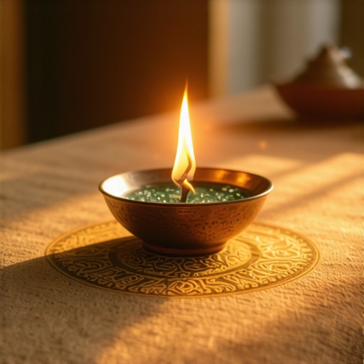 Islamic spiritual symbols and glowing energy representing inner strength