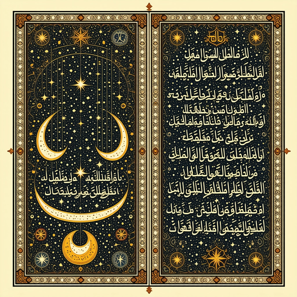 Islamic calligraphy with Quranic verses representing spiritual power and protection