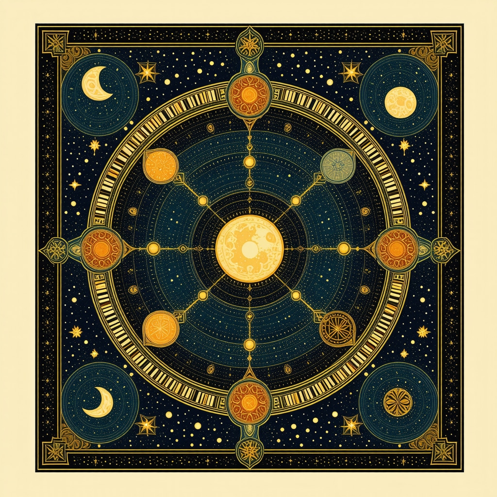 Islamic symbols and talismans representing spiritual protection and energy