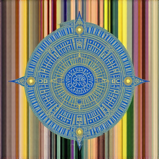 Duhovni amulet sa kuranskim simbolima Amulet with Quranic symbols and Allah's names for spiritual protection