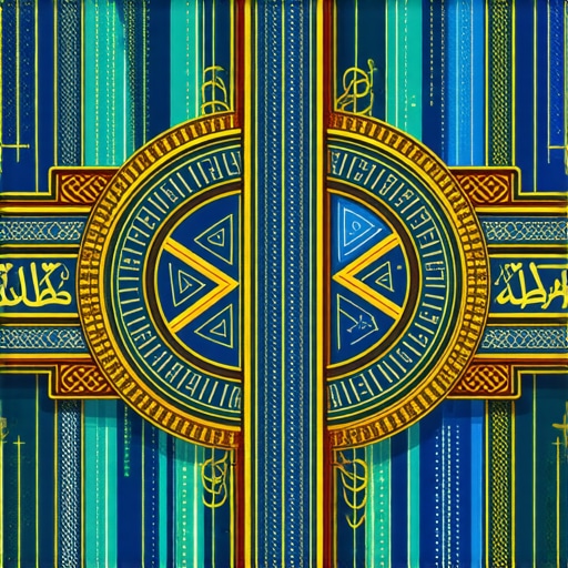 Islamic Symbols for Spiritual Protection Islamic symbols such as Allah's names and Kur'anic inscriptions used for protection and spiritual strength