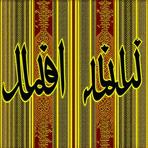 Islamic calligraphy of Allah's names and protective symbols Islamic calligraphy of Allah's names with protective symbols