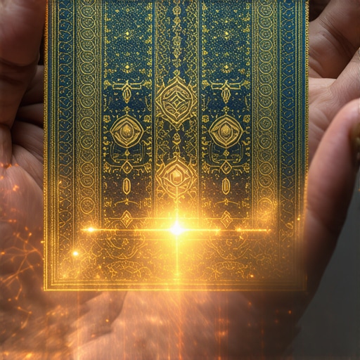 Islamic protective amulet with Quranic symbols Islamic spiritual amulet with Quranic symbols for protection