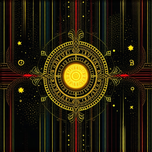 Sacred Islamic Talisman Radiating Spiritual Energy Islamic talisman glowing with spiritual symbols and energy