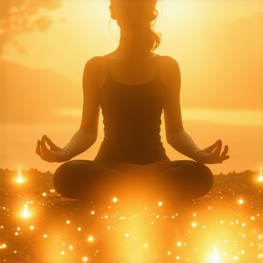Deep Faith in Spiritual Techniques Person meditating with glowing symbols, representing deep faith in spiritual methods
