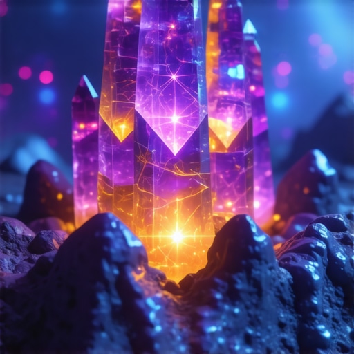 Deepening Spiritual Protection with Symbols and Rituals Visual representation of advanced spiritual symbols, crystals, and energy fields for protection