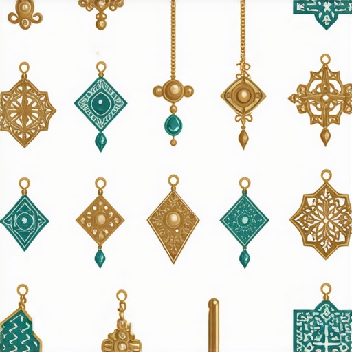 Duhovni simboli i amuleti za zaštitu Collection of Islamic symbols and amulets for spiritual protection