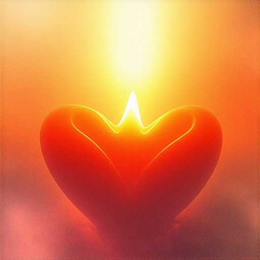 A glowing spiritual talisman representing love and protection.