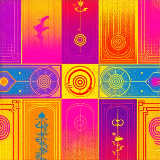 Duhovni talisman za zaštitu i sreću Protective spiritual talisman with symbols and vibrant colors