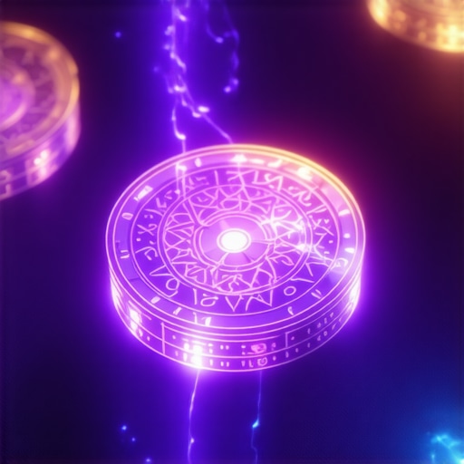 Mystical Spiritual Amulets with Symbols Intricate spiritual amulets glowing with mystical energy