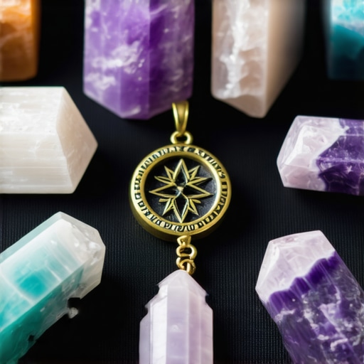 Spiritual symbols and rituals for protection from evil, including amulets and crystals