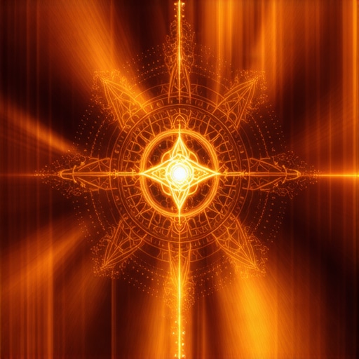 Duhovna zaštita amajlijom Amulet with Islamic symbols glowing with protective energy.