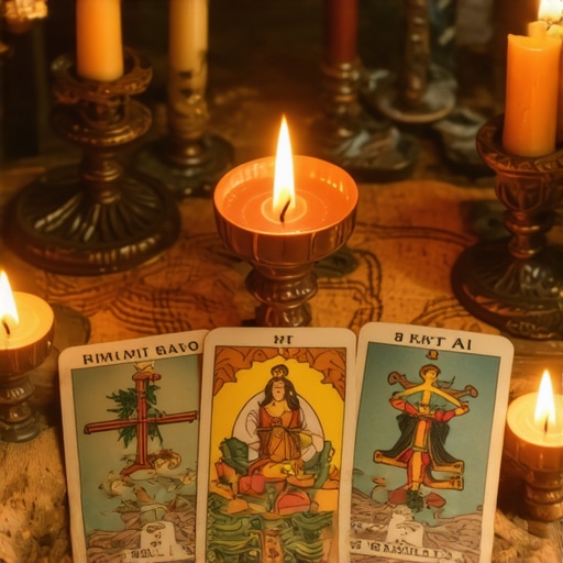 Tarot karta i simboli u meditativnoj atmosferi