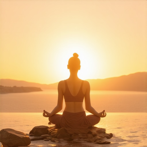 Osoba meditira s kristalima i svijećama radi energetske harmonizacije