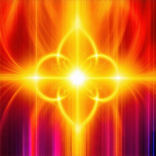 A luminous mystical symbol radiating spiritual energy for personal growth.