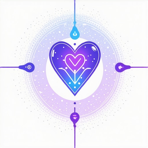 A collection of spiritual symbols and talismans for love and energy protection