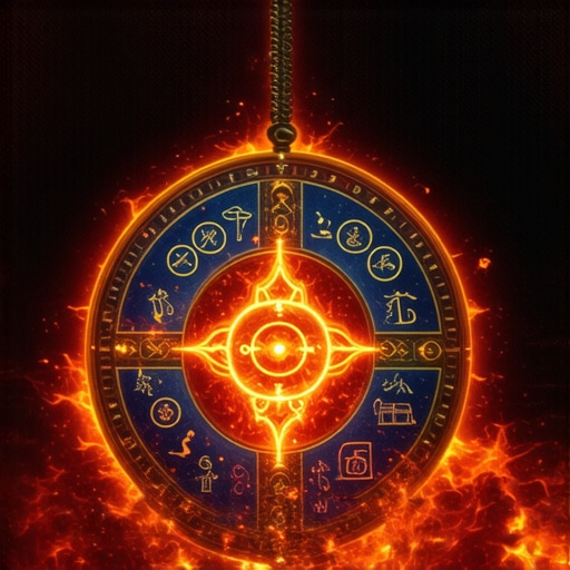 Vibrant Tibetan talisman with symbols and colors radi zaštitu i energiju