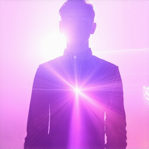 Person visualizing a light shield for spiritual protection