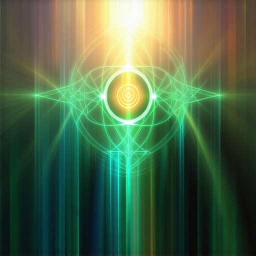 Digital art of a glowing protective talisman with light energy